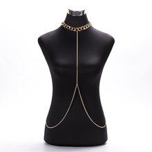 Женское массивное ожерелье-цепочка в богемном стиле, длинные массивные ожерелья и подвески, бижутерия для пляжа и тела BY036 2024 - купить недорого