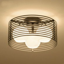 Quarto lâmpada redonda conduziu a lâmpada do teto de vidro, nordic lâmpada da sala de jantar, estilo europeu moderno e minimalista lâmpada criativa 2024 - compre barato