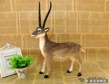 simulation antelope large 30x10x44cm  toy model polyethylene&furs antelope sheep model home decoration props ,model gift d115 2024 - buy cheap