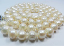 ! 9-10mm White Akoya Cultured fashion moving Pearl Necklace 18"  JT5047 2024 - buy cheap