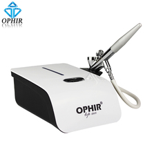 OPHIR-Kit de equipo de aerógrafo para maquillaje, pistola de aerógrafo para pintura artesanal y artística, juego de maquillaje cosmético, AC117W + AC007 2024 - compra barato