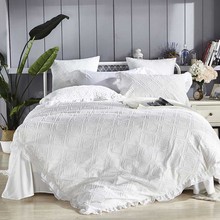 Luxury 100% cotton Bedding set King Queen size 4Pcs Wedding Bed set Duvet cover Bedsheet Cut flowers style 3d stereoscopic pure 2024 - buy cheap