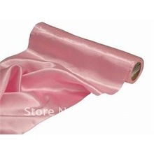 Бесплатная доставка/атласная рулонная ткань \ атласная ткань -- 30 см * 9 м -- розовый цвет/скатерти для свадебных скатертей 2024 - купить недорого