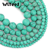 WLYeeS Matte Green Calaite Stone 4/6/8/10/12 MM Natural Stone Round ball Loose beads for jewelry accessories bracelet making DIY 2024 - buy cheap