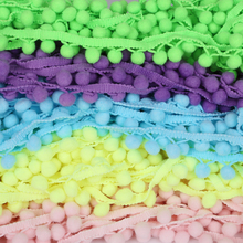 NEW 20mm pompom fabric lace trim 5 yards ribbons for diy handcraft curtain sewing accessories material supply 2024 - compre barato