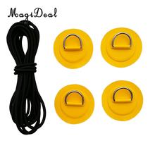 Set 4 Heavy Duty D-Ring Patch Pad with Stretch Shock Cord for Rib Inflatable Boat Stand up Paddleboard 2024 - buy cheap