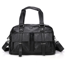 2018 Men Casual Briefcase Business Shoulder Bag Large Capacity Men's Leather Messenger Bags Vintage Crossbody Bag 2024 - buy cheap