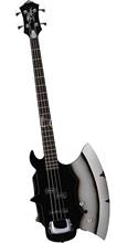 Heavy Metal Chopper GENE SIMMONS AXE Electric Bass Guita Black 4 Strings Electric Bass Guitar Chrome Pickup Cover Strings 2024 - buy cheap