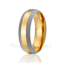 Titanio nupcial par plata color dorado unqiue hombres y mujeres titanio acero joyería anillos de boda 2024 - compra barato