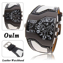 Unique Designer Quartz Watch For Men Luxury Brand OULM Army Military Mens Wrist Watches Waterproof Dual Time Zons Sports Watches 2024 - buy cheap