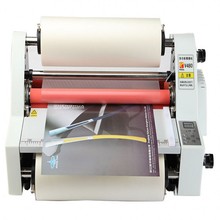 2020 New Hot roll laminator machine with 4 rubber rollers 350mm , sending 2pcs laminating film rolls free 2024 - buy cheap