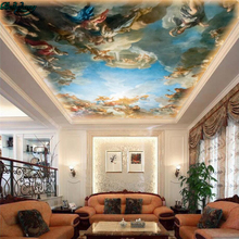 Beibehang papéis de parede grandes personalizados europeus mural fantasia atmosfera fundo teto decoração de casa 2024 - compre barato