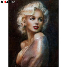 Full round Diamond 5D DIY Diamond Painting "Marilyn Monroe" Embroidery Cross Stitch Rhinestone Mosaic Painting Decor Gift 2024 - buy cheap