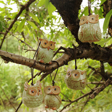 Creative Ceramic Owl Wind Chimes Ornaments Retro Owl Wind Bells Car Decor Window Pendant Living Room Home Decor Birthday Gifts 2024 - buy cheap