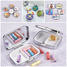 1Pc Advantageous Container Medicine Case Small Cases Metal Round Silver Tablet Pill Boxes Holder Effective Use of Space Hot Sell 2024 - buy cheap