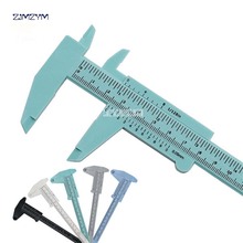 Medidor de calibre vernier plástico, micrômetro, faixa de medição de 0-150mm, profundidade de medição, altura, verde/azul/cinza/preto/branco, 1 peça 2024 - compre barato