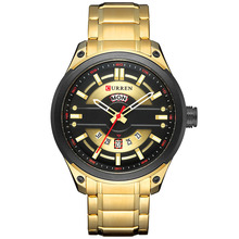 Curren Brand  Fashion Sport Mens Watches Luxury Full Steel Men Watch Military Quartz Watch Clock Relogios Reloj Hombre 2019 2024 - buy cheap