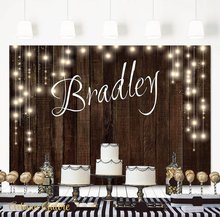 custom Fairy Lights Rustic Barn Tapestry Bridal Shower Wood backdrop   Computer print wedding background 2024 - buy cheap