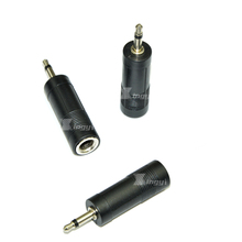 Adaptador de áudio estéreo para microfone, 2 peças, 3.5mm macho para 6.5mm fêmea, plug 3.5 para 6.5 jack, fone de ouvido, aux, conversor de cabo 2024 - compre barato