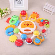 Baby Toy Cartoon Cute Early Educational Plastic Hand Rattles toy Music Sound Appease Toys Kids Newborn 0-12M Gifts 2024 - buy cheap