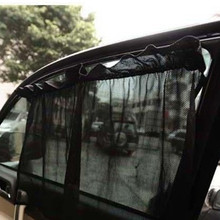 2 uds parasol de coche de protección UV coche taza de la succión cortina de ventana parasol de malla negro visera de sol película de la ventana protector solar de verano 2024 - compra barato