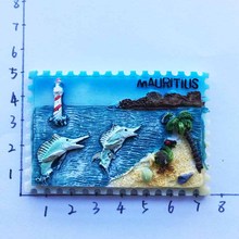 Mauritius creative swordfish stamp tourist souvenir magnetic stickers refrigerator 2024 - buy cheap