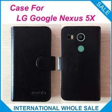Funda de cuero abatible exclusiva para LG Google Nexus 5X, 6 colores, precio de fábrica, número de seguimiento 2024 - compra barato