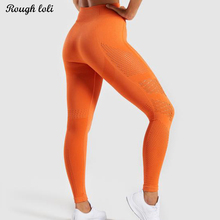 Rough Loli Seamless yoga pants high waist tummy control yoga legging scrunch butt legging fitness gym tights athletic leggings 2024 - buy cheap