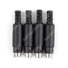 Areyourshop 4 Pcs Mini 8 Pin Din Male Plug With Plastic Handle Adapter Soldering Cables DIY Hot Selling Connector Adapter 2024 - buy cheap