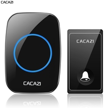 CACAZI Self powered Wireless Doorbell Waterproof 1 2 Button 1 2 3 Receiver US EU UK AU Plug Home No Battery Required Door Bell 2024 - buy cheap