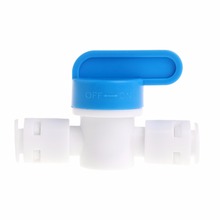 MEXI 1PC RO Water Reverse Osmosis 1/4'' Inline New Ball Valve Quick Connect Shut off Water Dispensation Accessories Replacement 2024 - buy cheap