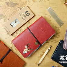 Retro bloco de Notas de viagem portátil pequeno Coreano criativo mão conta tn diário artigo art blank livro mão simples Caderno de Viagem 2024 - compre barato