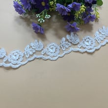 Delicate 9Yards Fashion Popular Graceful Decorative Alencon Wedding Bridal Lace Trim DIY Lace Fabric Accessories Y05 2024 - buy cheap