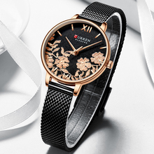 2019 CURREN Women Watches Beautiful Unique Design Dial Leather Quartz Wristwatch Clock Female Fashion Dress Watch Montre femme 2024 - buy cheap