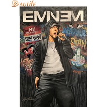 Póster personalizado de Eminem para decoración del hogar, lienzo de moda, póster de pared, gran oferta, n. ° 18704 2024 - compra barato