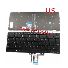 Новинка для Lenovo yoga 510-14 510-14AST 510-14IKB 510-14ISK клавиатура US черный с подсветкой 2024 - купить недорого