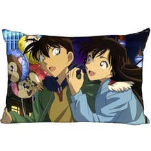 Detective Conan Pillow Cover Bedroom Home Office Decorative Pillowcase Square Zipper Pillow Cases Satin Soft No Fade 2024 - buy cheap