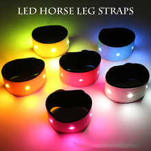 LED Equipamentos de Equitação Arnês Cinto Colorido Acessórios de Iluminação Tiras de Perna Esportes Ao Ar Livre Suprimentos Equestres Cavalo Cheval 2024 - compre barato