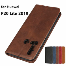 Leather case For Huawei P20 Lite 2019 6.4-inches Flip case card holder Holster Magnetic attraction Cover Case Wallet Case 2024 - buy cheap