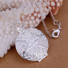 Necklace silver plated trendy jewelry pendant necklaces women's 18 inches wholesale jbsa LP167 2024 - buy cheap