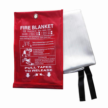 1mx1m Fire Blanket Fiberglass Fire Flame Retardent Emergency Surival Fire Shelter Safety Cover for Home Kitchen,Car or Camping 2024 - buy cheap