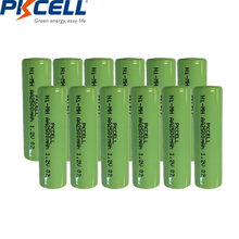 12pçs nimh aa bateria recarregável 1.2v 2500mah tampa plana, não pcm, 2024 - compre barato