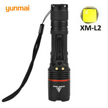 Powerful Led Flashlight  CREE Torch XM-L2  2000Lumen Led Diving Flashlight  Rechargeable Battery Tactical Flashlight Lanterna fo 2024 - buy cheap
