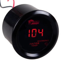 EE support  2" 52mm Black Shell Car Motor Digital Red LED Water Temp Gauge F  Fahrenheit Meters 2024 - buy cheap