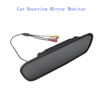 ¡Caliente! HD 4,3 pulgadas ayuda al aparcamiento de marcha atrás del coche Monitor TFT LCD Monitor de espejo retrovisor de coche pantalla 2024 - compra barato