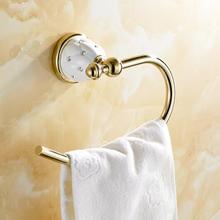 BathroomTowel Anel Acessórios Do Banheiro Produtos Latão Cobre Ouro Terminado, Suporte de toalha, barra de Toalha 2024 - compre barato