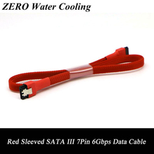 1 шт. 45 см/60 см красный, черный, белый, синий, зеленый с рукавами SATA III 6 Гбит/с 7-контактный прямой кабель. 2024 - купить недорого