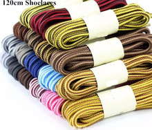 Hot Selling 120cm Round Shape Shoelace Nylon Shoe Lace Double Tone Color Adult Shoelaces Boot Shoelaces 2024 - buy cheap