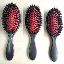 Conjunto de escova de cabelo, conjunto de escova de cabelo para estilização, barbeiro, contém cerdas de javali naturais 2024 - compre barato