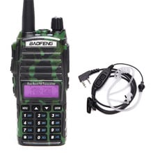 Baofeng-Walkie Talkie potente de 8W, Radio portátil de doble banda, 10KM de largo alcance, cb, Radio upgrde of UV 82 + auriculares 2024 - compra barato